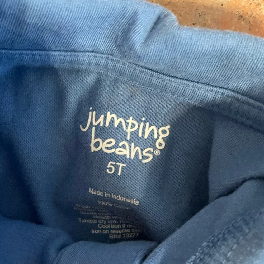 Jumping Beans Blue Flamingo Kids Polo Shirt Size 5T